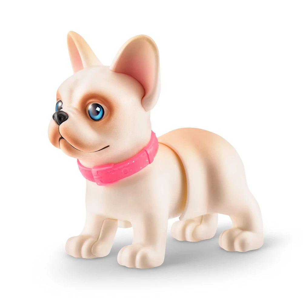 Zuru Pets Alive Interactive Mini Dog Toy Set with Glitter Mini pet accessories Three-dimensional corgi decorative toys