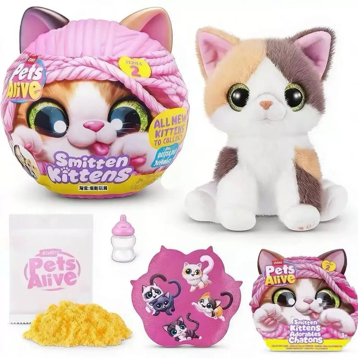 Zuru Pets Alive Smitten Kittens Blind Box G1 G2 Cat Doll Trendy Toys Table Decoration Collectible Toys Birthday Gift for Kids