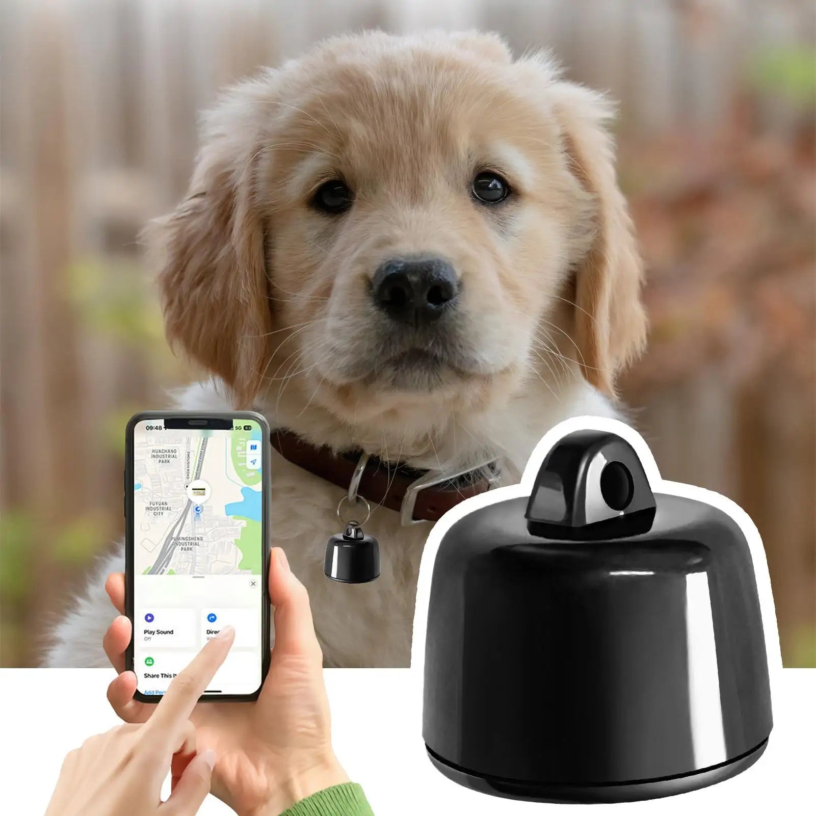 Mini GPS Tracker for Pets Birds Pigeon, Waterproof Real-Time Location Tracking, Anti-Loss Device with Geo-Fencing for Dogs Cats