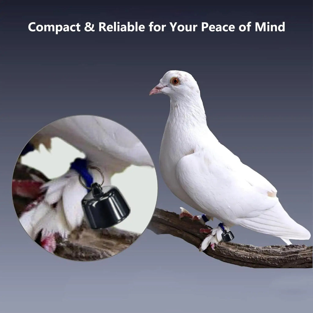 Mini GPS Tracker for Pets Birds Pigeon, Waterproof Real-Time Location Tracking, Anti-Loss Device with Geo-Fencing for Dogs Cats